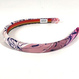 HERMES Jungle love Elsa hair accessories hair band headband silk pink Unused